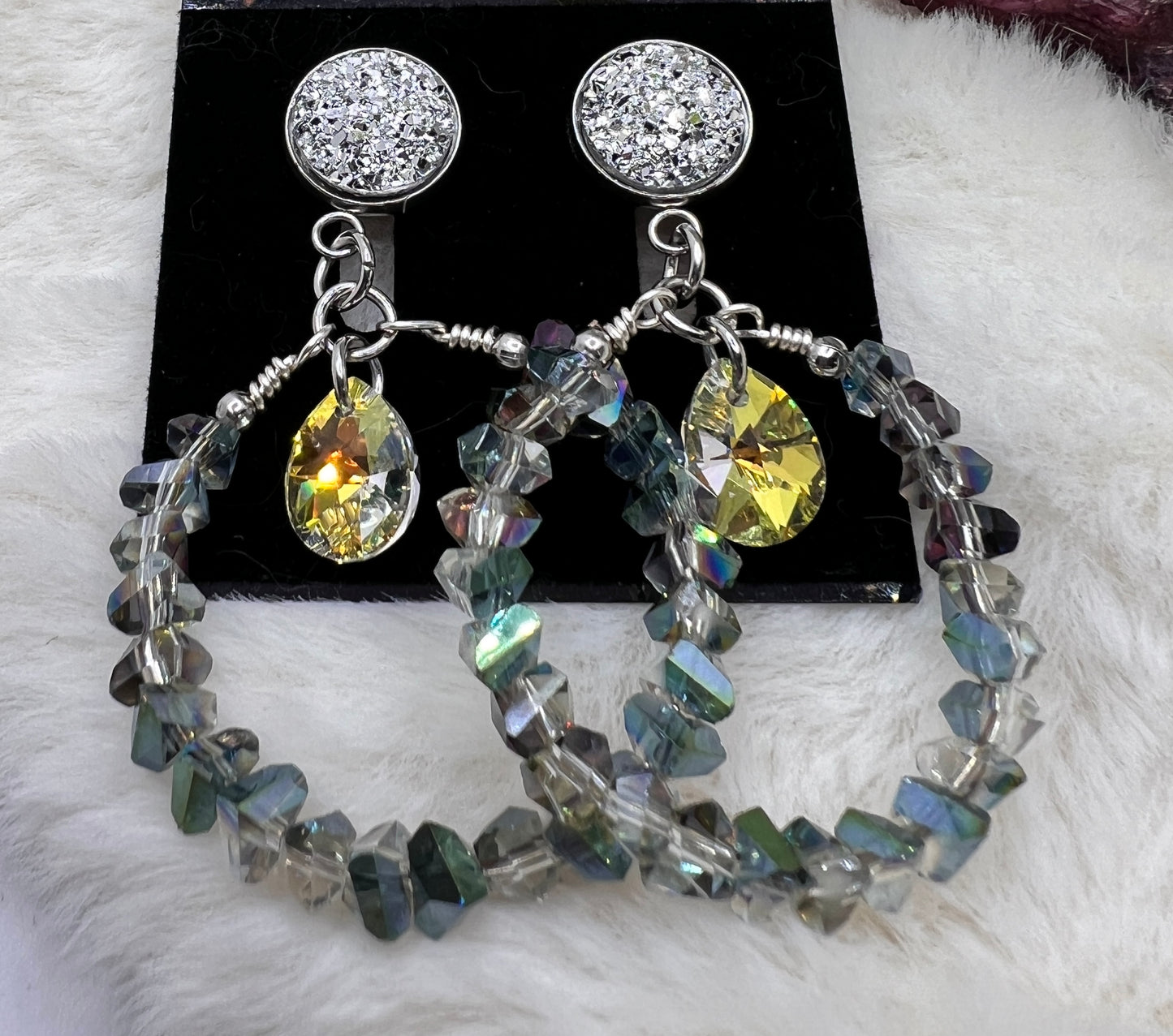 Crystal Hoop Earrings